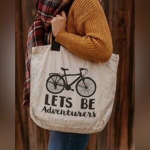 Urban Outfitters Bicycle Canvas Oversized Tote Bag.